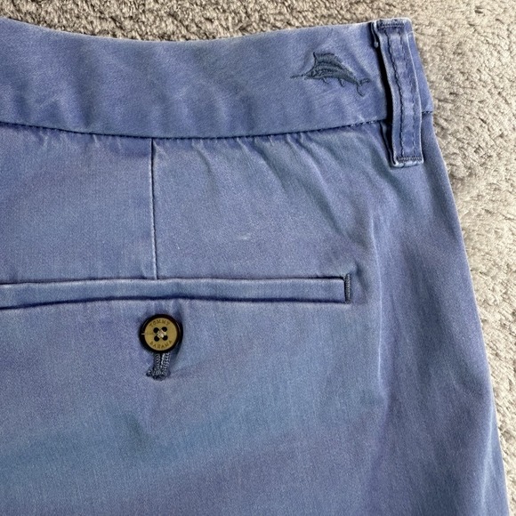 Tommy Bahama Boracay Chino Pants Mens 36x30* Blue Stretch Tencel Flat Front Golf - Picture 9 of 10